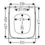 Roca The Gap Slim, Soft Close WC ülőke tetővel A801482211