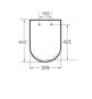 Roca Inspira Round Soft Close WC ülőke matt fehér A80152262B