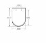 Roca Inspira Round Soft Close WC ülőke Onyx szín A80152264B
