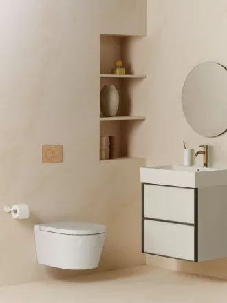 Roca Inspira Round kompakt Supralit WC ülőke fehér A80152C00B