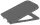 Roca Inspira Square Soft-Close WC ülőke és fedél Onyx A80153264B