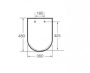 Roca Inspira Square Soft-Close WC ülőke és fedél Kávé szín A80153266B
