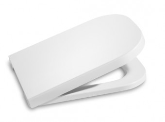 Roca The Gap kompakt Soft Close WC ülőke és fedél, rozsdamentes acél zsanérokkal, fehér A80173200B