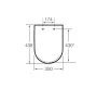 Roca Debba Square SLIM Soft-Close WC ülőke A8019D2005