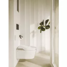   Roca In -Tank Inspira Round fali WC csésze, Vortex öblítés, Rimless, intelligens ülőkével, fehér A803094001