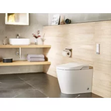   Roca In -Tank Inspira Round álló WC csésze, Vortex öblítés, Rimless, intelligens ülőkével, fehér A803095001