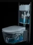 Roca In -Tank Inspira Round álló WC csésze, Vortex öblítés, Rimless, intelligens ülőkével, fehér A803095001