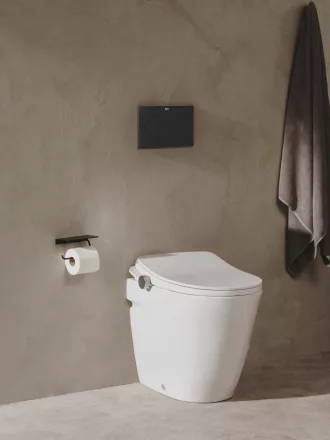 Roca Ona porcelán perem nélküli okos WC csésze bidéfunkcióval, fehér A803153S01