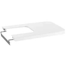   Roca Inspira szögletes Soft-Close bidé fedél, fehér A80653200B