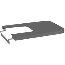   EGYEDI ÁR Roca Inspira szögletes Soft-Close bidé fedél, onyx A80653264B