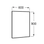 Roca Luna tükör 600X900 A812182000