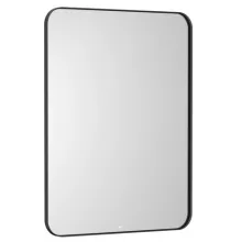   Roca Luna tükör 60x80 cm LED világítással, matt fekete kerettel A812421000