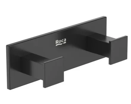 Roca Hotels Square 2 ágú szögletes fém akasztó, fekete A817602C40