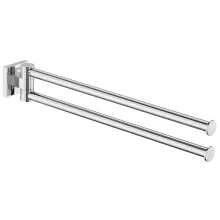   Roca Hotels Square dupla törölközőtartó 432 mm, króm A817609C00