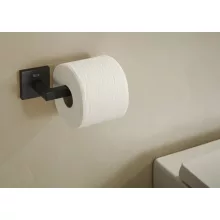   Roca Hotels Square WC papír tartó rögzítővel, matt fekete A817613C40