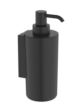 Roca Sonata fali műanyag folyékony szappanadagoló tartó 250 ml, matt fekete A817736NB0
