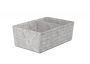 Roca Tura rendszerező filc kosár parafa borítással 40x30x18 cm, szürke A818024N10