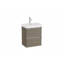   Roca Ona 2 fiókos kompakt alsószekrény 50x36x64,5 FineCeramic mosdóval Sötét szil A851682511