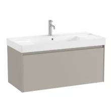   Roca Ona fiókos alsószekrény kerámia mosdóval 100x46 cm, homokszürke A851686510