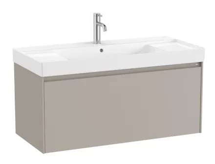 Roca Ona fiókos alsószekrény kerámia mosdóval 100x46 cm, homokszürke A851686510