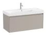 Roca Ona fiókos alsószekrény kerámia mosdóval 100x46 cm, homokszürke A851686510
