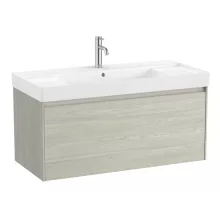   Roca Ona fiókos alsószekrény kerámia mosdóval 100x46 cm, világos tölgy A851686512