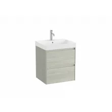   Roca Ona 2 fiókos alsószekrény 55x46x64,5 FineCeramic mosdóval Világos Tölgy A851687512