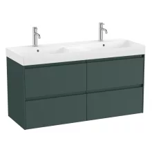   Roca Ona 4 fiókos alsószekrény 120x46x64,5 cm kerámia mosdóval, matt zöld A851694513