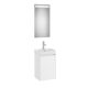 Roca Ona Pack mosdószekrény mosdóval és tükör LED világítással matt fehér A851695509