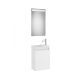 Roca Ona Pack mosdószekrény kézmosóval és tükör LED világítással, matt fehér A851696509