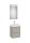 Roca Ona Pack 2 fiókos mosdószekrény mosdóval 45x36 tükör LED világítással matt homok A851697510