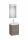 Roca Ona Pack 2 fiókos mosdószekrény mosdóval 45x36 tükör LED világítással sötét szil A851697511