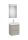 Roca Ona Pack 2 fiókos mosdószekrény mosdóval 50x36 tükör LED világítással, homokszürke A851698510