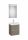 Roca Ona Pack 2 fiókos mosdószekrény mosdóval 50x36 tükör LED világítással Sötét Szilfa A851698511