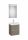 Roca Ona Pack 2 fiókos mosdószekrény mosdóval 50x36 tükör LED világítással Sötét szil A851698511