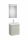 Roca Ona Pack 2 fiókos mosdószekrény mosdóval 50x36 tükör LED világítással Világos Tölgy A851698512