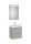 Roca Ona Pack 2 fiókos mosdószekrény mosdóval 55x36 tükör LED világítással Matt Homok A851699510