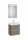 Roca Ona Pack 2 fiókos mosdószekrény mosdóval 55x36 tükör LED világítással Sötét Szilfa A851699511