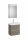 Roca Ona Pack 2 fiókos mosdószekrény mosdóval 55x36 tükör LED világítással Sötét szil A851699511
