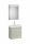 Roca Ona Pack 2 fiókos kompakt alsószekrény mosdóval 60x36 tükör LED világítással Világos Tölgy A851700512