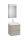 Roca Ona Pack 2 fiókos alsószekrény mosdóval 55x46 tükör LED világítással Matt Homok A851703510