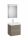 Roca Ona Pack 2 fiókos alsószekrény mosdóval 60x46 tükör LED világítással Sötét Szilfa A851704511