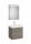 Roca Ona Pack 2 fiókos alsószekrény mosdóval 60x46 tükör LED világítással Sötét szil A851704511