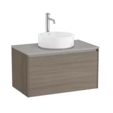   Roca Ona 1 fiókos mosdószekrény 79,4x45,7x44,3 cm, sötét szil A851724511