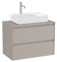 Roca Ona 2 fiókos mosdószekrény 79,4x45,7x58,3 cm, homokszürke A851728510