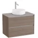 Roca Ona 2 fiókos mosdószekrény 79,4x45,7x58,3 cm, sötét szil A851728511