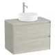 Roca Ona 2 fiókos mosdószekrény 79,4x45,7x58,3 cm, világos tölgy A851728512