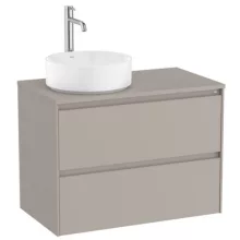   Roca Ona 2 fiókos mosdószekrény 79,4x45,7x58,3 cm, balos / homokszürke A851729510