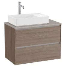   Roca Ona 2 fiókos mosdószekrény 79,4x45,7x58,3 cm, balos / sötét szil A851729511