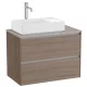 Roca Ona 2 fiókos mosdószekrény 79,4x45,7x58,3 cm, balos / sötét szil A851729511